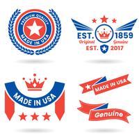 America Vector label for banner