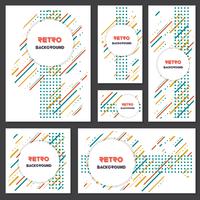 Old retro Vintage style background Design Template vector