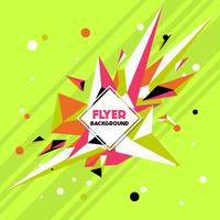 Low Poly Flyer style background diseño plantilla vector