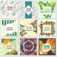 Old retro Vintage style background Design Template vector