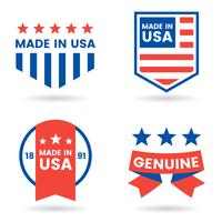 America Vector label for banner