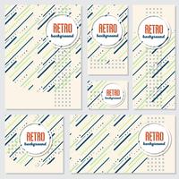 Old retro Vintage style background Design Template vector