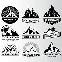 mountain lable Design Template vector
