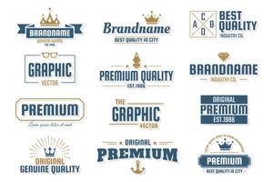 Vintage Retro Vector Logo para banner