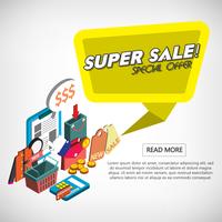 illustration of info graphic online shopping set concept vector