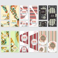 Old retro Vintage style background Design Template vector