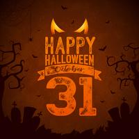 Happy Halloween banner illustration  vector
