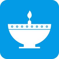 vector diwali lamp icon