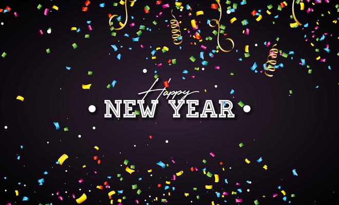 Happy New Year Banner Vector Art, Icons, and Graphics for Free Download