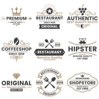 Vintage Retro Vector Logo para banner