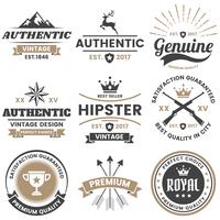 Vintage Retro Vector Logo para banner