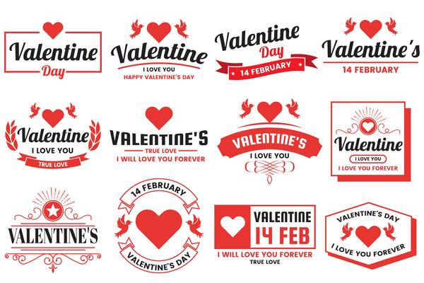 Valentine template banner Vector background for banner