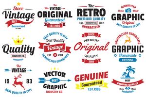 Vintage Retro Vector Logo para banner