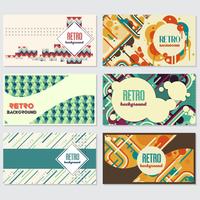 Old retro Vintage style background Design Template vector