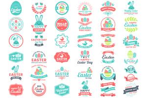 Easter Day Vector Logo for banner