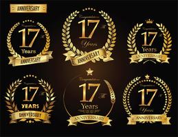 anniversary background vector
