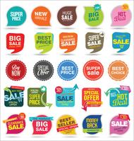 Modern badges stickers and labels collection vector