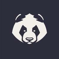 Icono de vector de mascota de panda