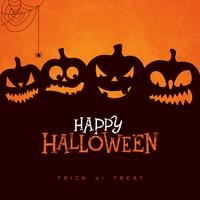 Happy Halloween banner illustration