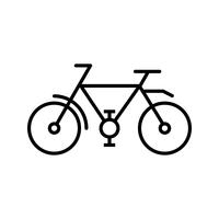Cycle line black icon vector