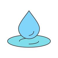 vector water drop icon 