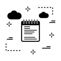 vector notepad icon 