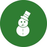 vector snow man icon