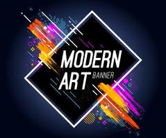 Banner de arte moderno vector