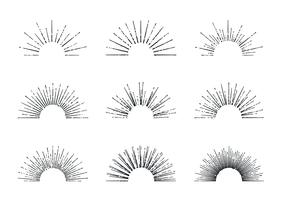 Sunburst Vector Set