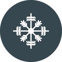 icono de copo de nieve de vector