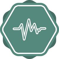 ecg line icon vector