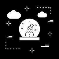 vector snow man icon 