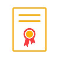 Certificate flat icon
