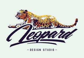 Diseño del vector del leopardo