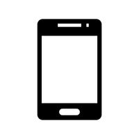 Phone glyph black icon vector