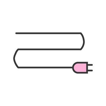 Connection line black icon vector