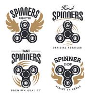 Logotipo de Spinner emblemas vector