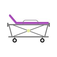 Stretcher flat multi color icon vector