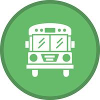 Bus filled icon vector