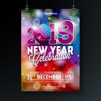 New Year Party Celebration Poster  vector