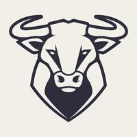 Bull Mascot Vector Icon