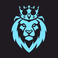 Lion in Crown Vector Mascot