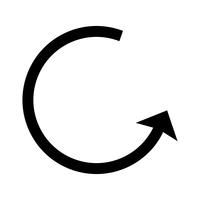 Right back arrow glyph black icon vector