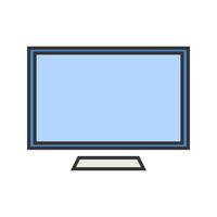 Screen line filled icon vector