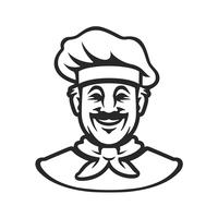 icono de vector chef