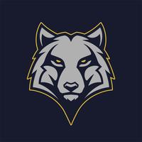 Wolf Mascot Vector Icon