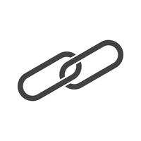 Business link glyph black icon