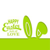 Happy Easter greeting card vector