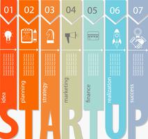 Startup concept - infographic.