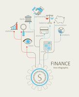 Concept of finance. vector